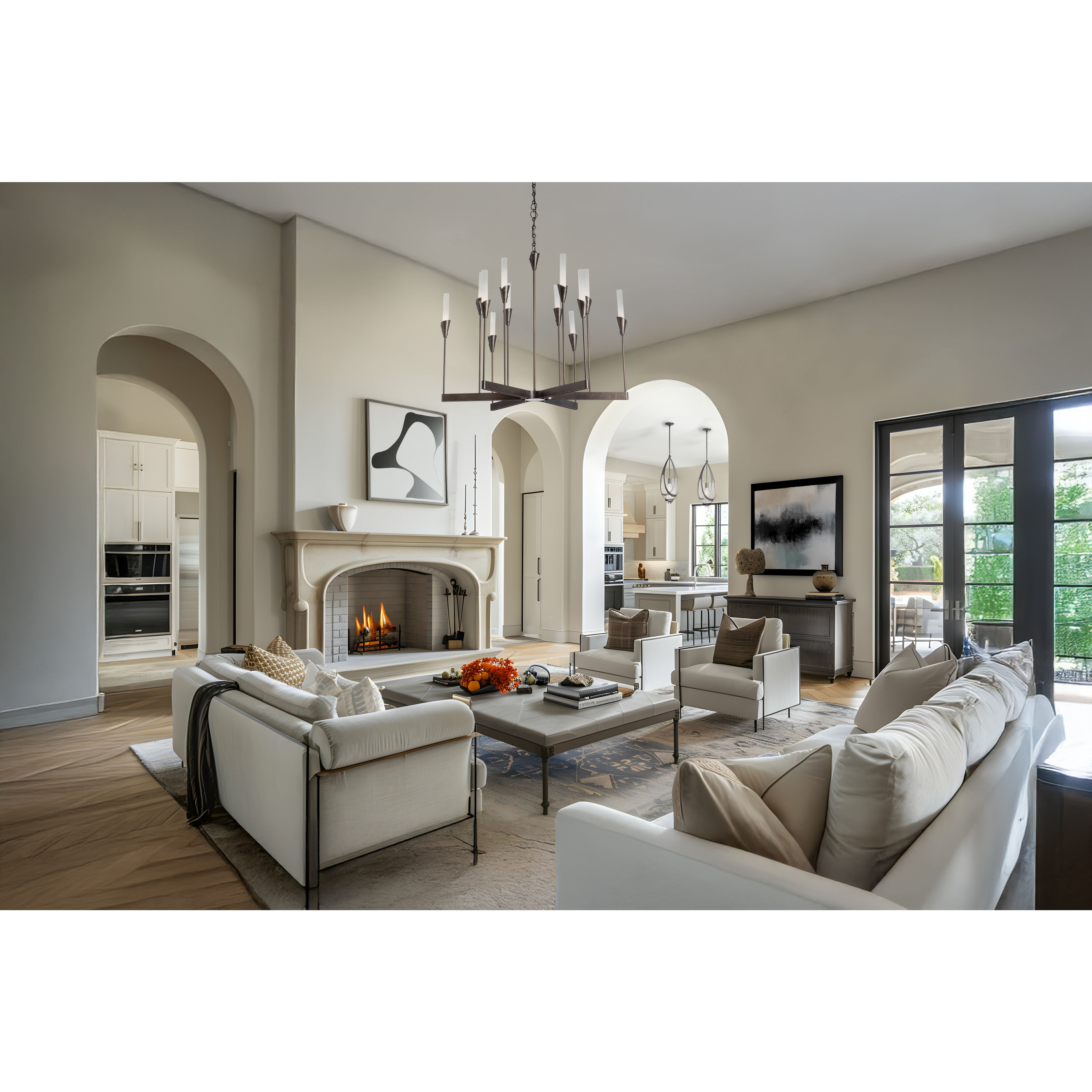 Lilium 12 Light 38.3 inch Dark Smoke Chandelier Ceiling Light